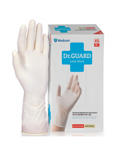 MEDICOM Dr. GUARD 無粉乳膠手套 KL101312 (100隻/盒)