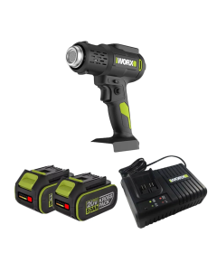 WORX 威克士 WU040 20V 鋰電熱風槍 (5.0Ah電池 x 2 + 6A充電器)