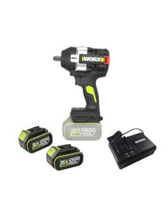 WORX 威克士 WU271.2 20V 無碳刷1000牛頓米衝擊扳手 (5.0Ah電池 x 2 + 充電器)