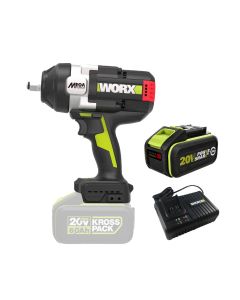 WORX 威克士 1300牛頓米無刷衝擊扳手 (4分頭) WU272.6 (6.0Ah單電套裝)