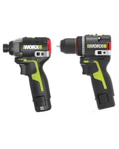 WORX 威克士 12V 入門電鑽電批孖寶 配置WU135+WU132X 4.0+2.0Ah鋰電 WU927