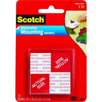 3M™ SCOTCH® 可重貼膠貼 1" x 1" 108