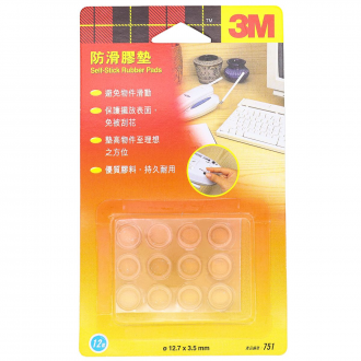 3M™ 防滑膠粒(透明) 12粒裝 751