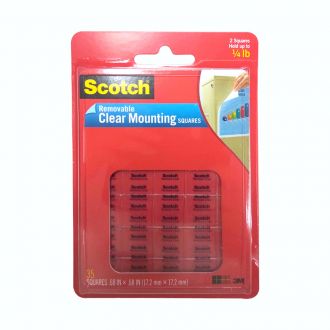 3M™ SCOTCH® 可再貼透明膠貼 0.68"x0.68" 859