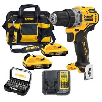 【雙電套裝】DEWALT 得偉 12V 無刷無線電批套裝 DCD701B