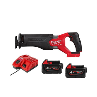 Milwaukee 美沃奇 M18 FSZ-0X0-202 - M18 FUEL™ 無碳刷往復鋸 (4.0Ah電池 x 2 及充電器套裝)