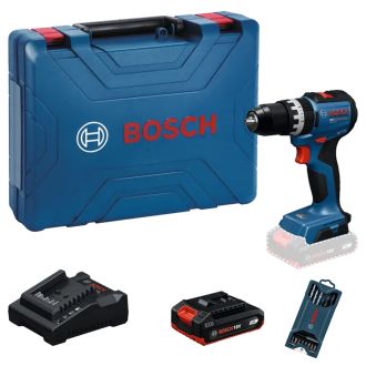 【早鳥送鑽咀套裝】Bosch 博世 PRO GSB 18V-52 18V 無碳刷衝擊電鑽 (2.0Ah x 1 及充電器)