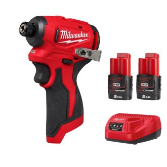 【Red  Start系列】Milwaukee 美沃奇 M12 無碳刷輕巧衝擊電批 M12 BLIDRC (2.0Ah雙電套裝)