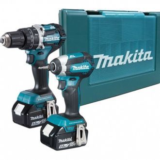 Makita 牧田 18V 充電式工具套裝 (衝擊鑽+起子機) DLX2180TX