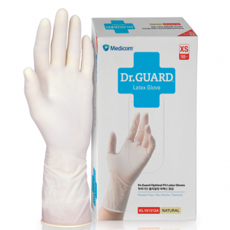 MEDICOM Dr. GUARD 無粉乳膠手套 KL101312 (100隻/盒)