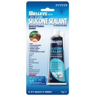 Selleys 犀利牌 Silicone Sealant Clear 多用途透明玻璃膠 75G