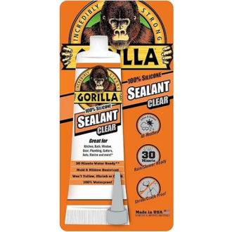 Gorilla Glue 美國大猩猩膠 防霉玻璃膠 (透明/白色) 2.8oz 100% Silicon Sealant