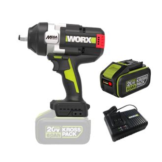 WORX 威克士 1300牛頓米無刷衝擊扳手 (4分頭) WU272.8 (8.0Ah單電套裝)