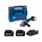 BOSCH 博世 充電式無碳刷磨機 GWS 18V-10 PSC 雙4ah電套裝