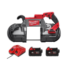 Milwaukee 美沃奇 M18 CBS125-202 - M18 FUEL™ 無碳刷 125mm 大開口帶鋸機 (4.0Ah電池 x 2 及充電器套裝)