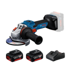 Bosch 博世 GWS 18V-15 S 無碳刷磨機 (5吋 125mm) (3.0Ah 雙電套裝)