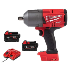 Milwaukee 美沃奇 M18 FHIWF12-0X-202 - M18 FUEL™ 無碳刷 1/2" 高扭力衝擊扳手 (電扑) (4.0Ah電池 x 2 及充電器套裝)