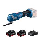 BOSCH 博世 18V 充電式多功能切割機 萬用寶 GOP 185 (3.0雙電套裝)