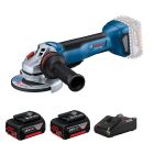Bosch 博世 18V 按壓式無碳刷 4“ 磨機 GWS 18V-10 P (3.0Ah雙電套裝)