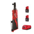 【Red Start系列】Milwaukee 美沃奇 M12™ 輕巧棘輪扳手 (3/8″) M12 IR-01 (2.0Ah雙電套裝)
